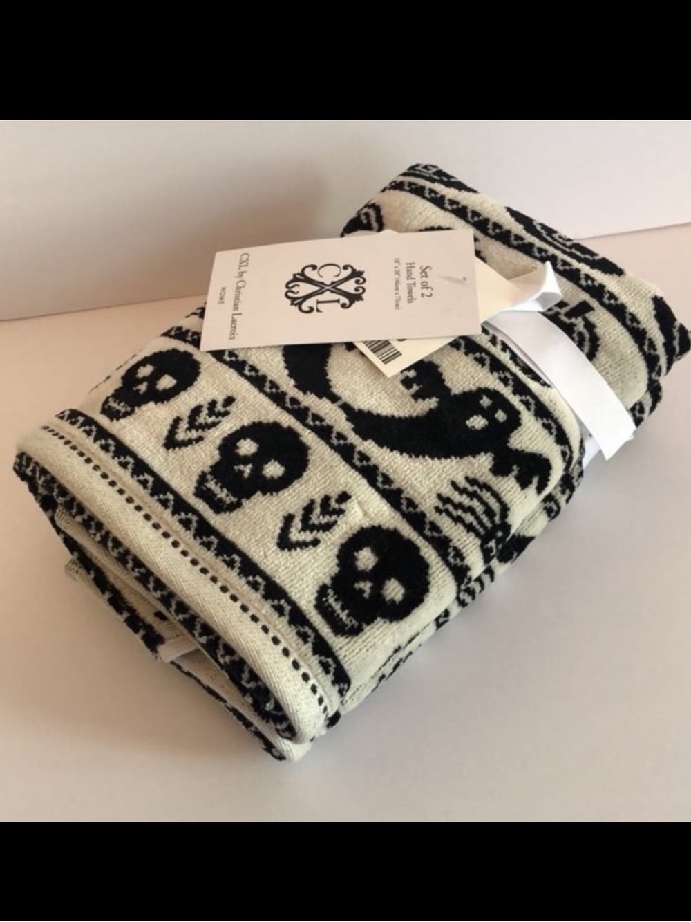 Skulls and Goblins hand towels set